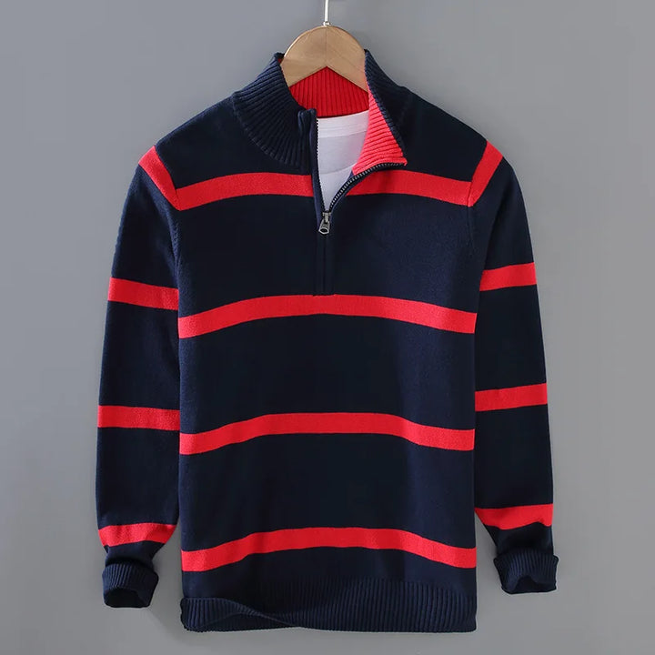 Ashton Striped Cotton Sweater