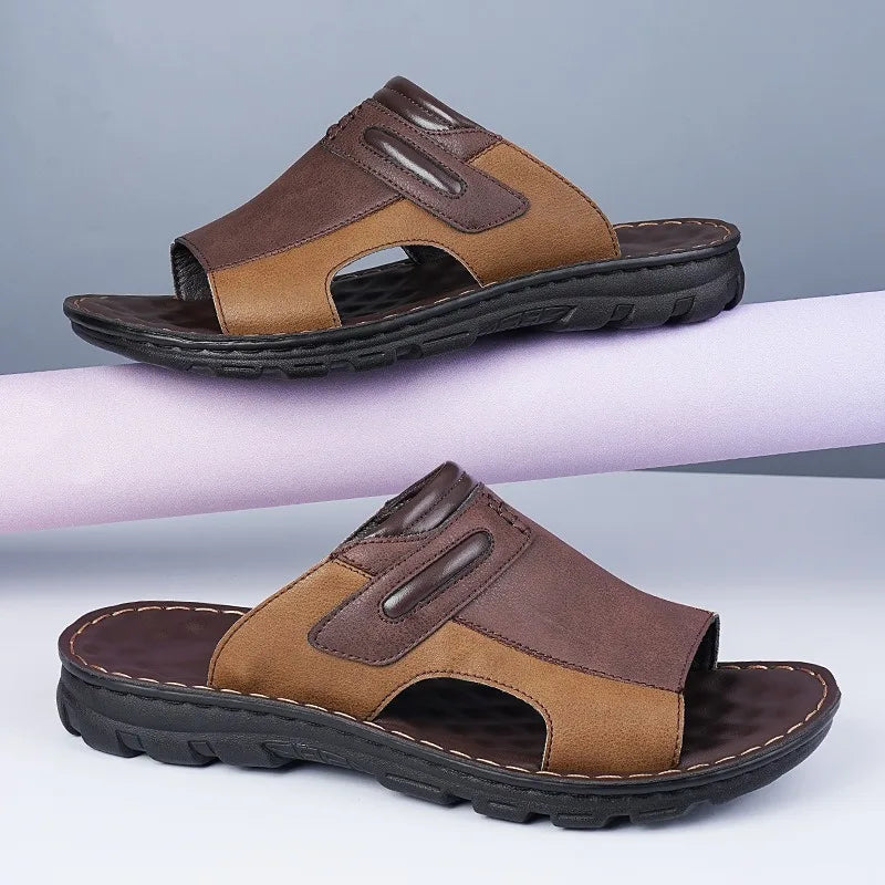 Costa Leather Slide Sandal