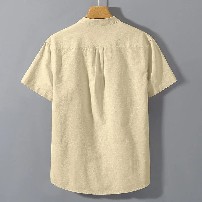 Elijah Cotton Henley Shirt