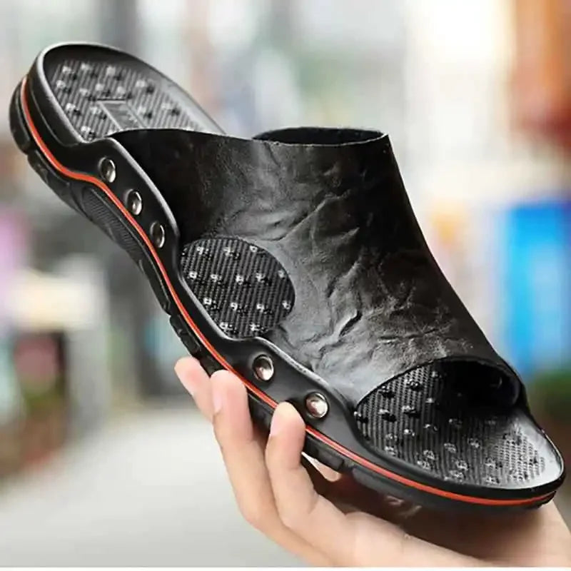 Ferraro Leather Slide Sandal