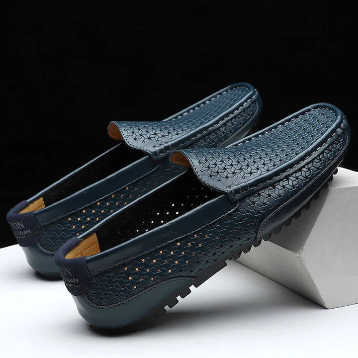 Enzo Perforated Leather Loafer