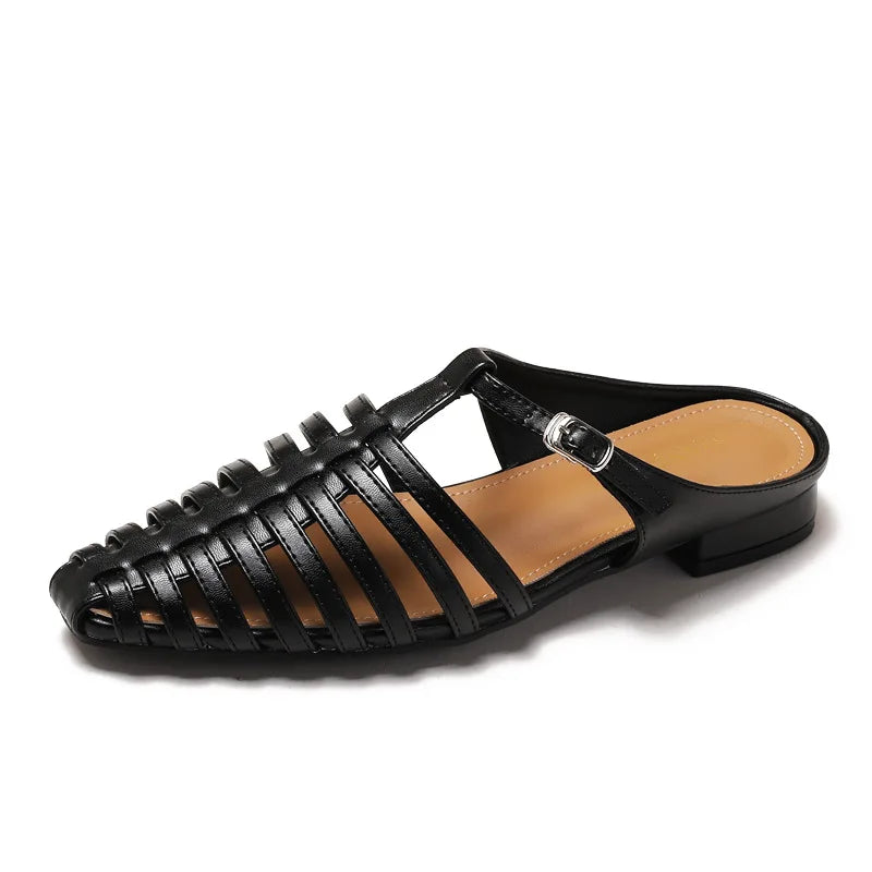 Regalia Leather Slide Sandal