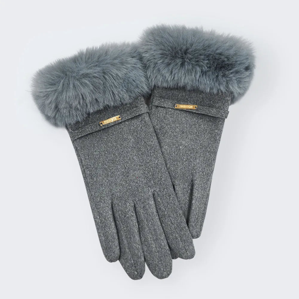 Celeste Fur Gloves