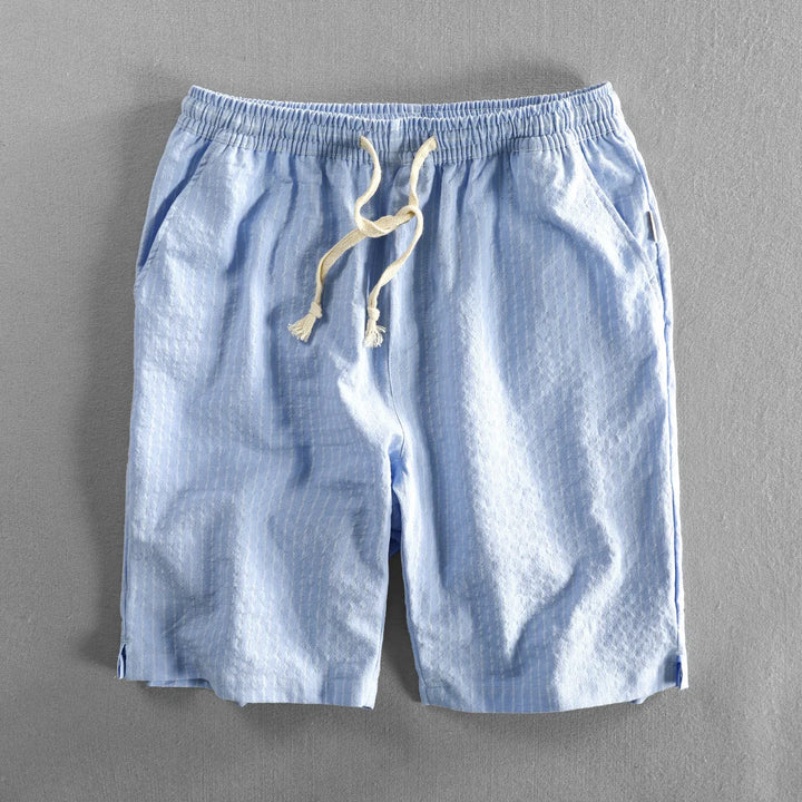 Callum Cotton Striped Shorts