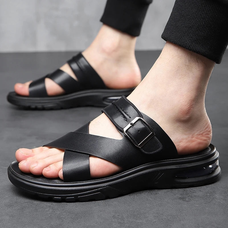 Sandro Orthopedic Leather Sandal