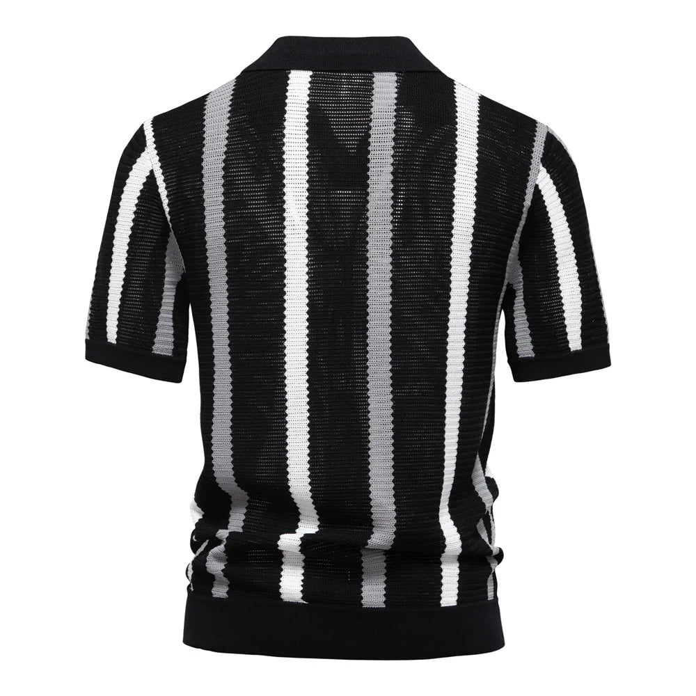 Luciano Viscose Knit Polo Shirt