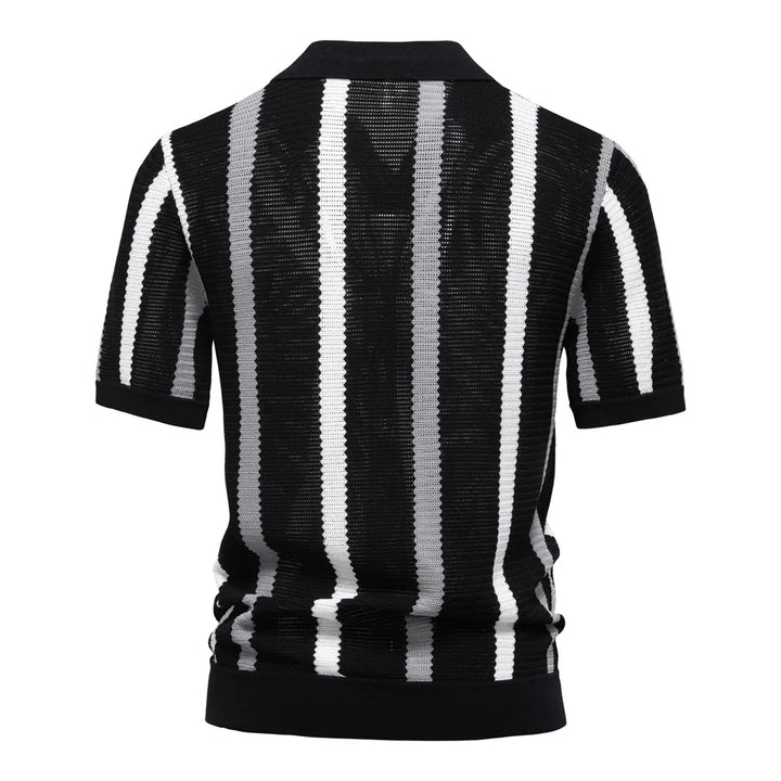 Luciano Viscose Knit Polo Shirt
