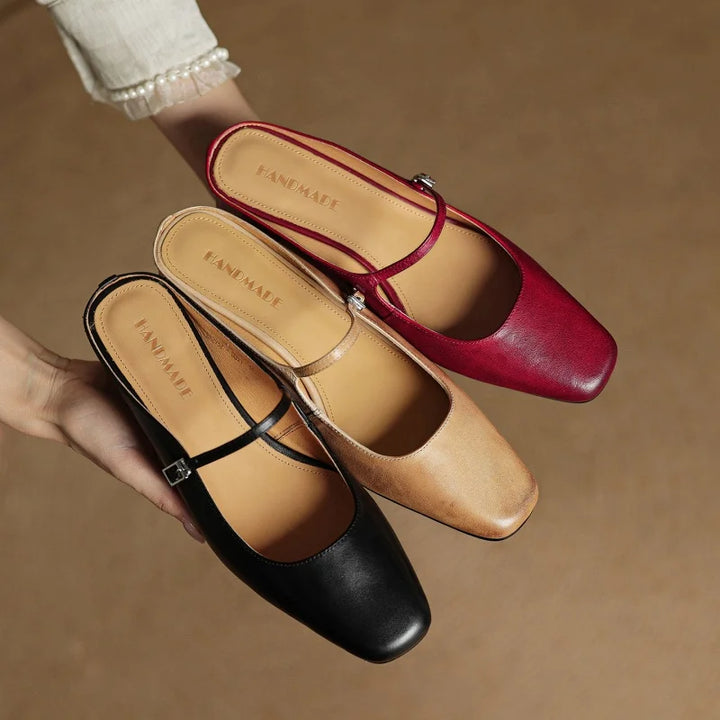 Angelina Leather Mary Jane Mule