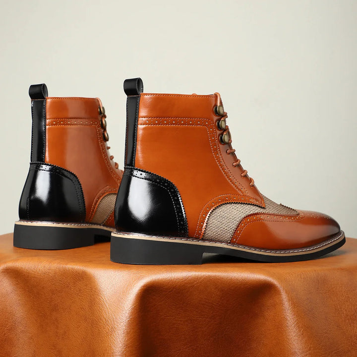 Osbourne Leather Wingtip Brogue Boots