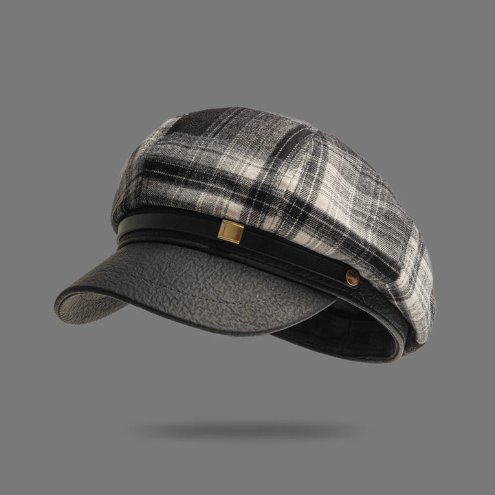 Julia Plaid Baker Boy Hat