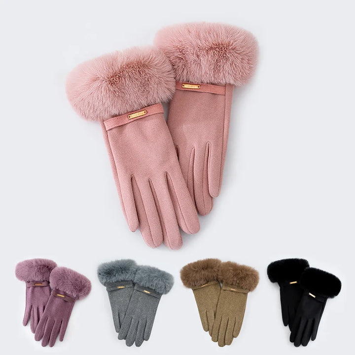 Celeste Fur Gloves
