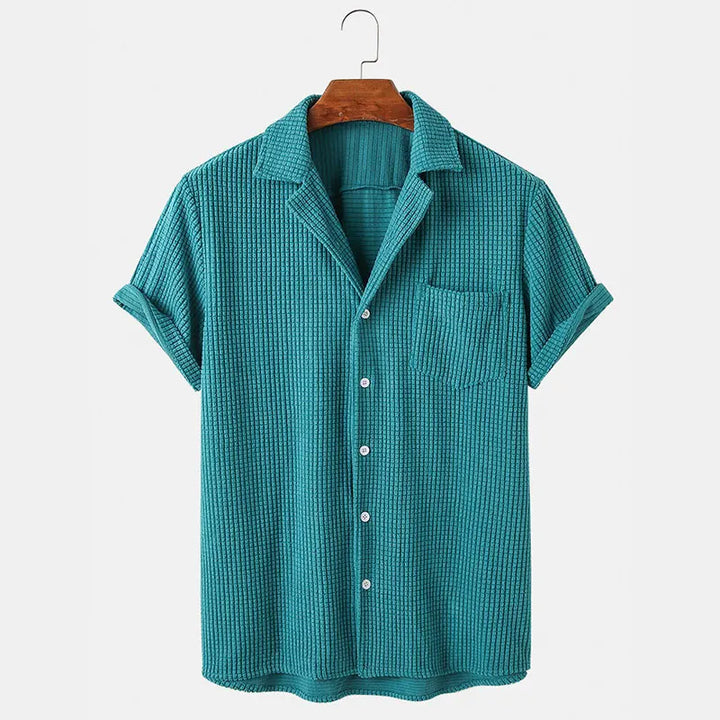 Romero Corduroy Cuban Collar Shirt