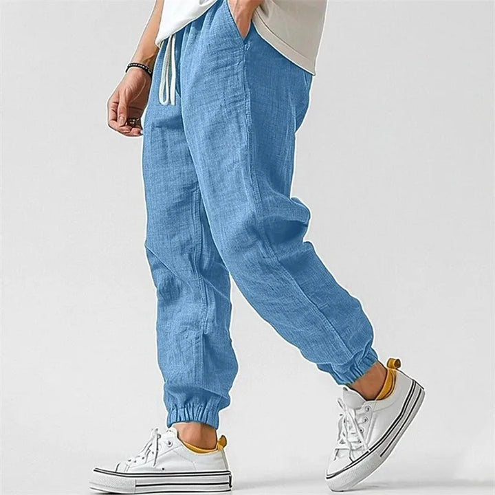 Lucas Linen-Blend Jogger Pant