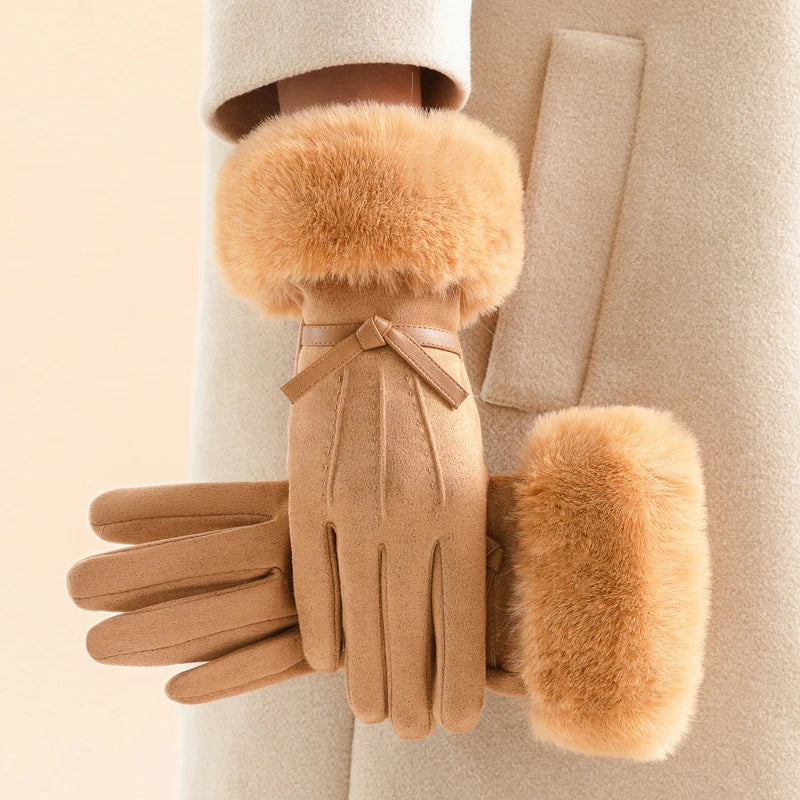 Lucy Faux Fur Gloves