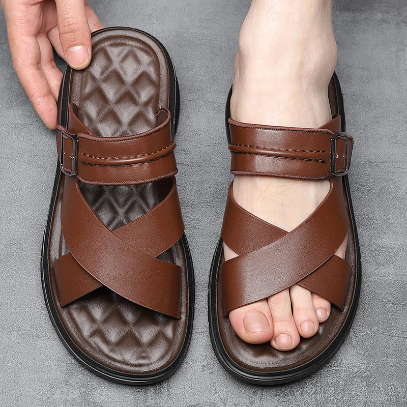 Sandro Orthopedic Leather Sandal