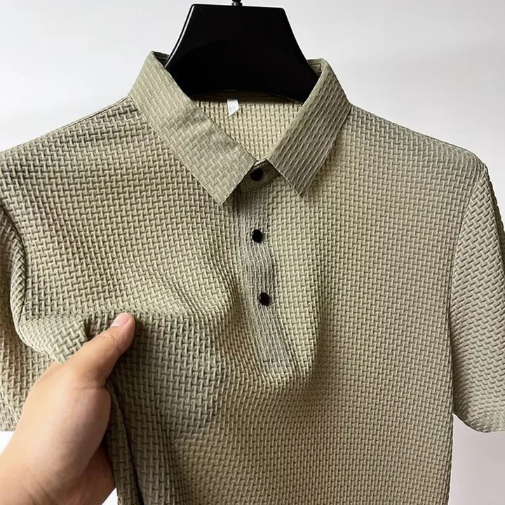 Sinclair Waffle-Knit Polo
