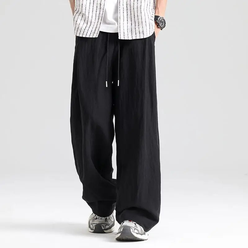 Louis Relaxed Wide-Leg Linen Pant