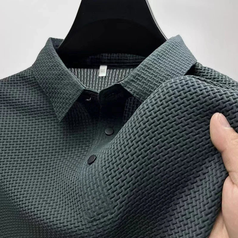 Sinclair Waffle-Knit Polo