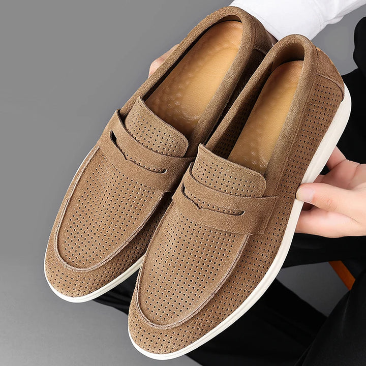 Lorenzo Perforated Leather Loafer
