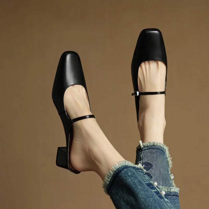 Angelina Leather Mary Jane Mule