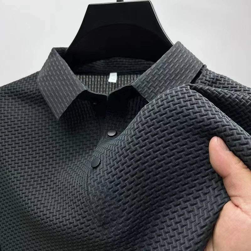 Sinclair Waffle-Knit Polo