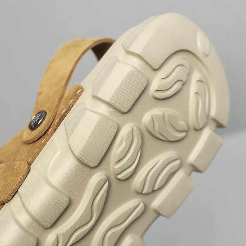 Cedar Leather Clog Sandal
