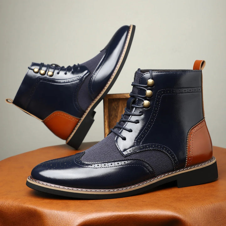 Osbourne Leather Wingtip Brogue Boots