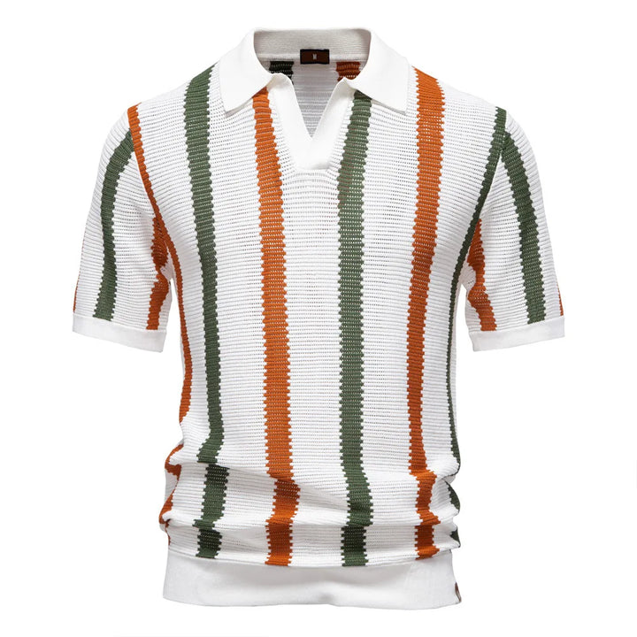 Luciano Viscose Knit Polo Shirt
