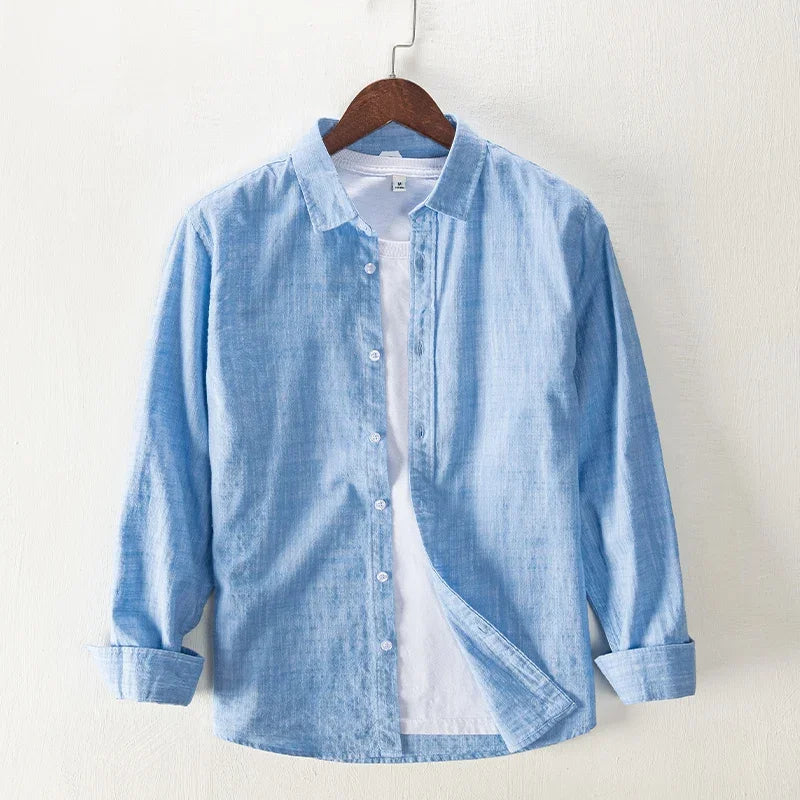Calvin Button-Up Cotton Shirt