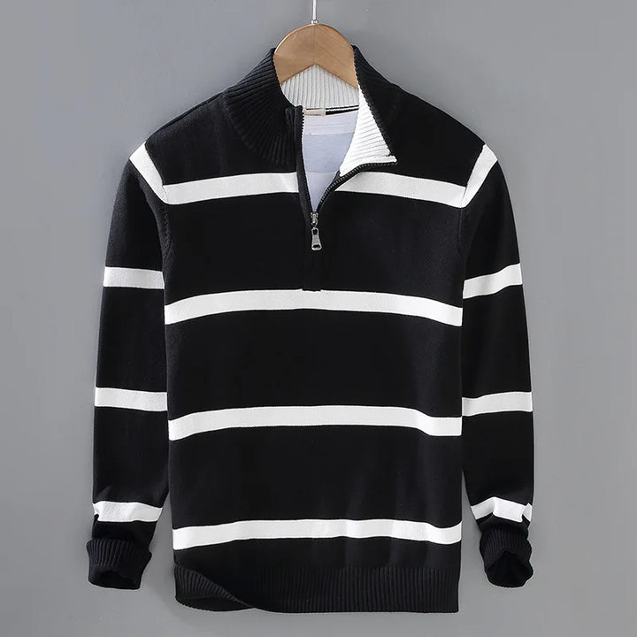 Ashton Striped Cotton Sweater