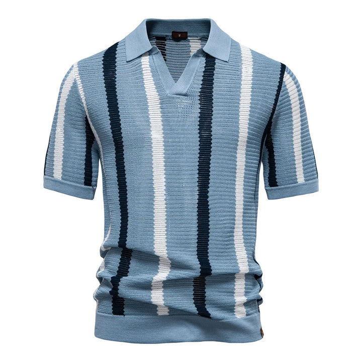 Luciano Viscose Knit Polo Shirt