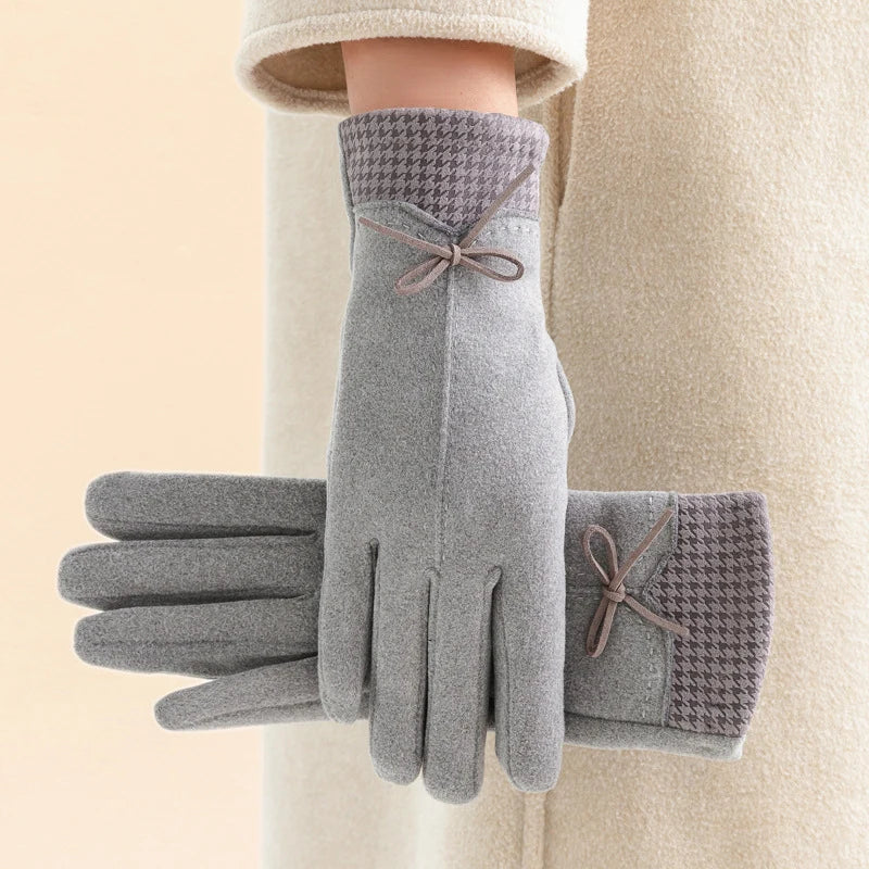 Alexandria Houndstooth Gloves