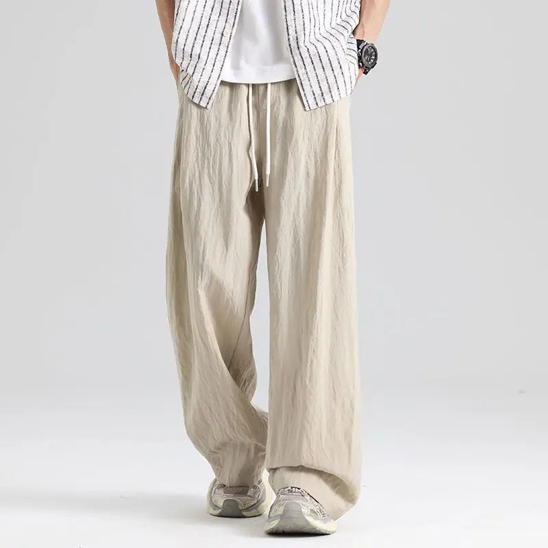 Louis Relaxed Wide-Leg Linen Pant