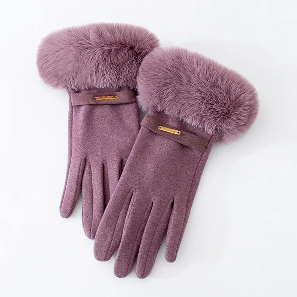 Celeste Fur Gloves