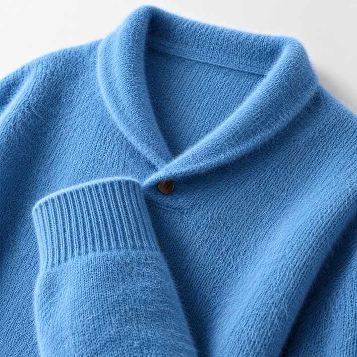 Thompson Mink Cashmere Shawl Sweater