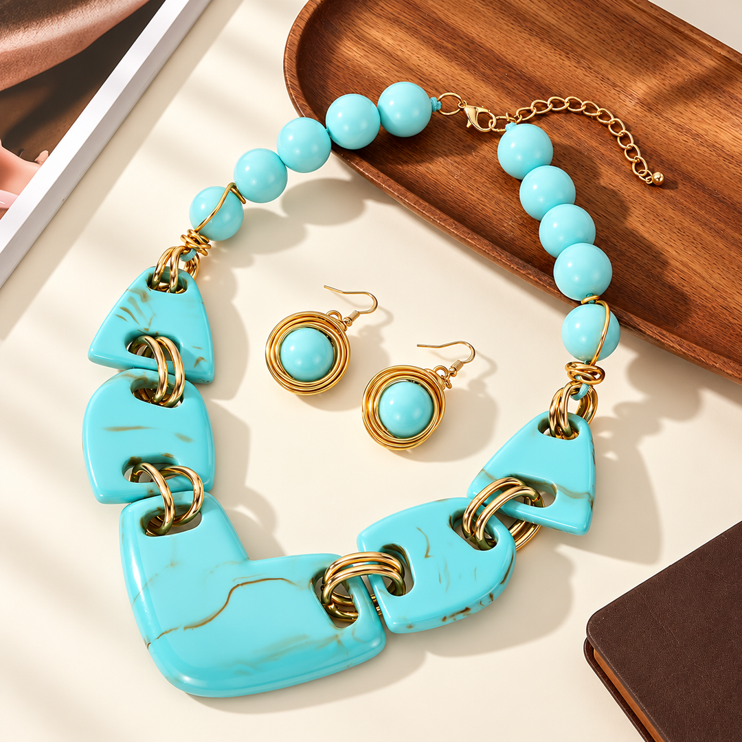 Vittoria Marble Jewelry Set