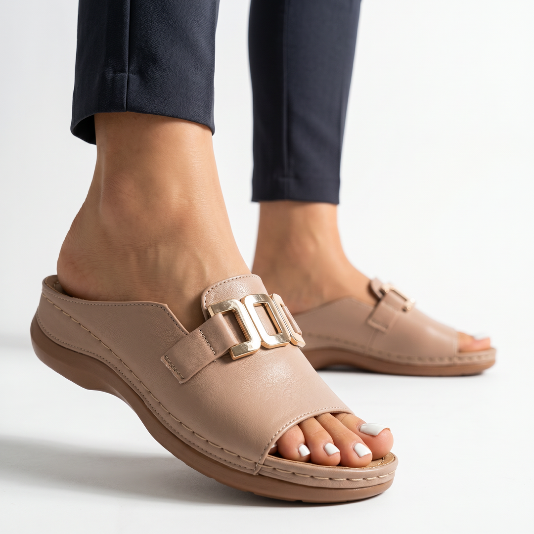 Caroline Platform Slide Sandal