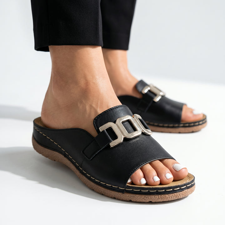 Caroline Platform Slide Sandal