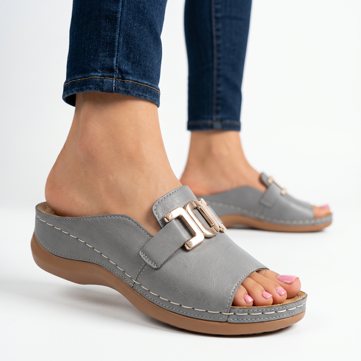 Caroline Platform Slide Sandal