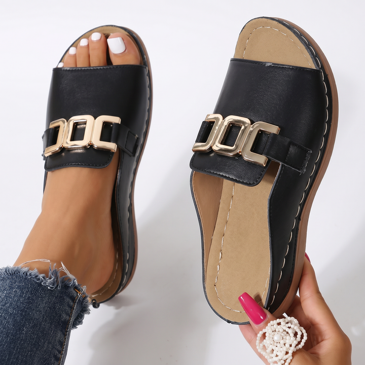 Caroline Platform Slide Sandal