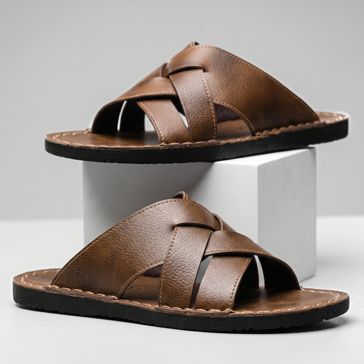 Russo Leather Slide Sandal