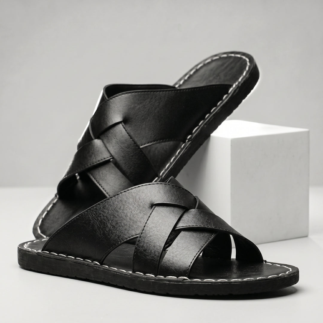 Russo Leather Slide Sandal