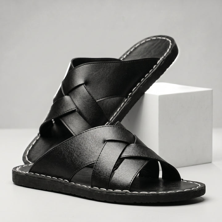 Russo Leather Slide Sandal