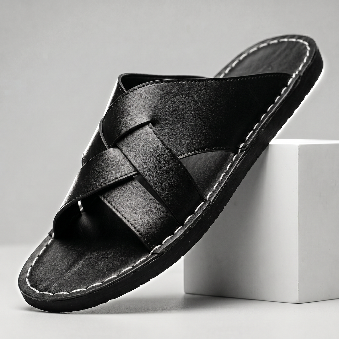 Russo Leather Slide Sandal