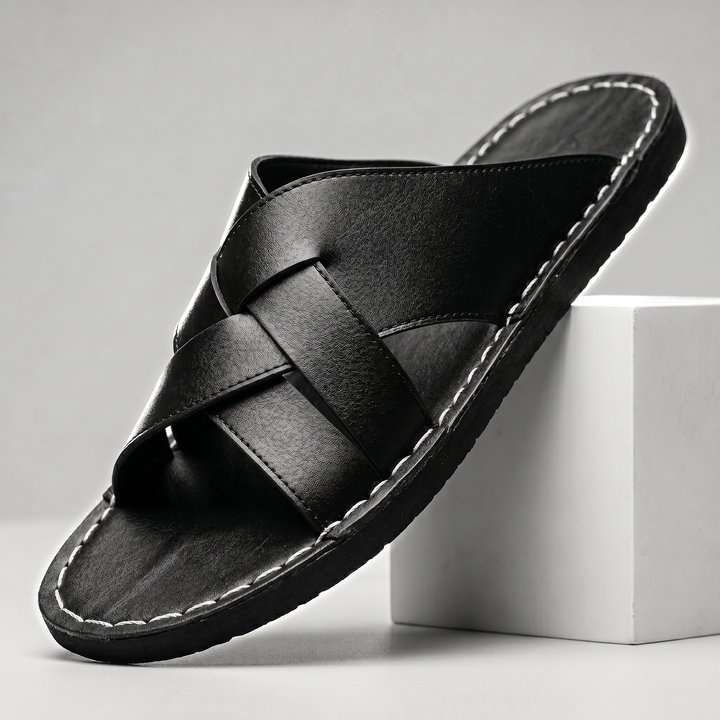 Russo Leather Slide Sandal