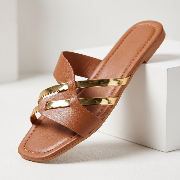 Abreu Leather Slide Sandal