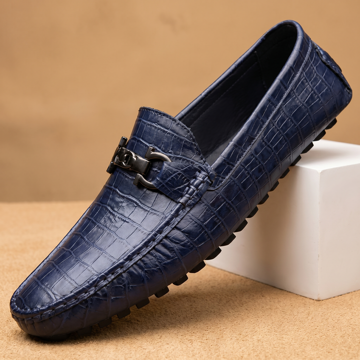 Spinelli Crocskin Leather Loafer