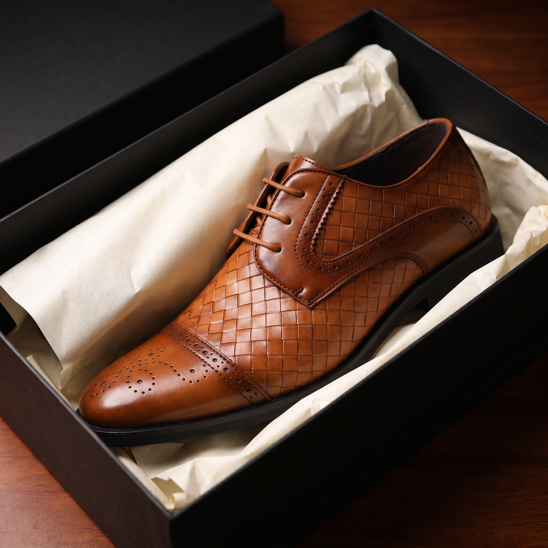 Blenheim Leather Derby Brogue Shoe