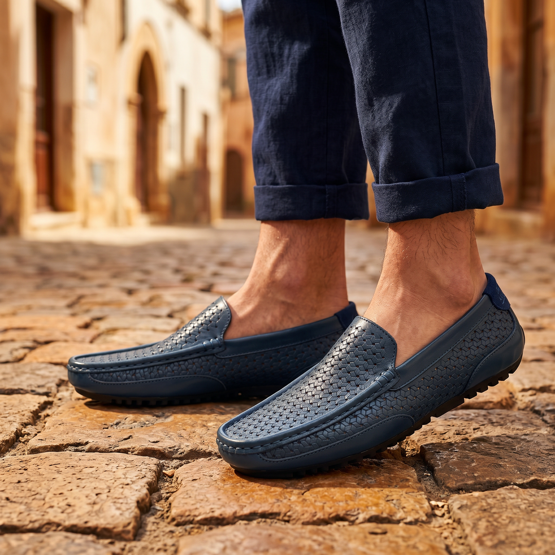 Enzo Perforated Leather Loafer