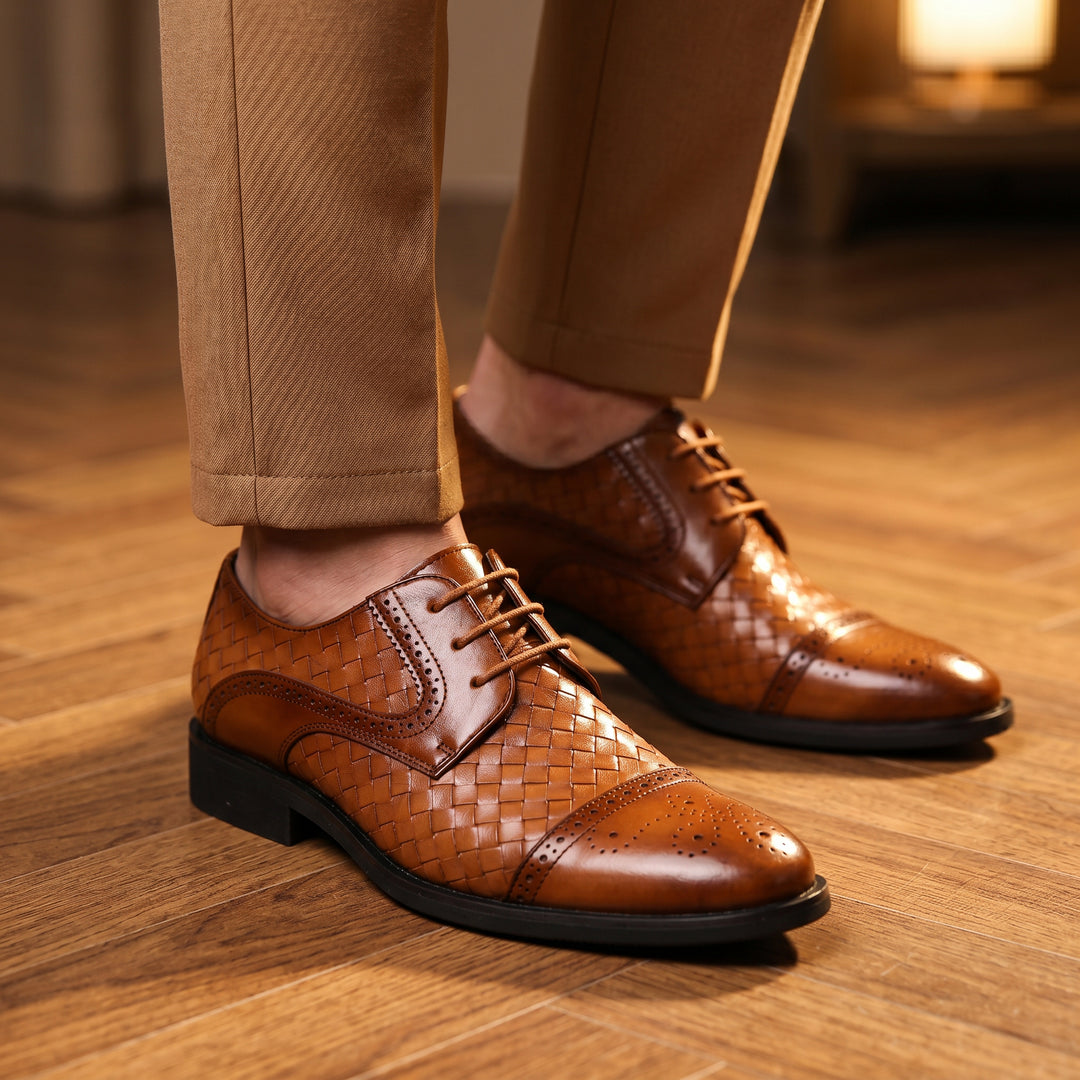 Blenheim Leather Derby Brogue Shoe